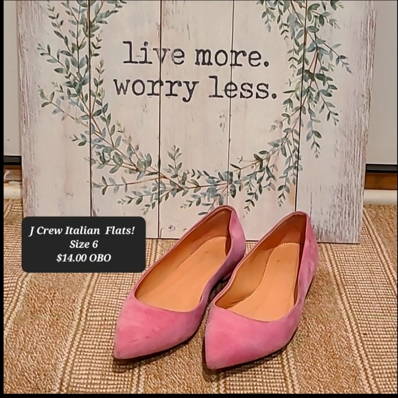 J. Crew Shoes - J-Crew Italian Made Leather Flats!  Offers Welcomed!
